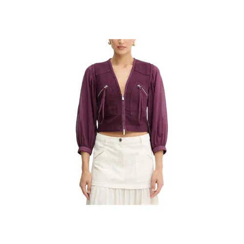 PINKO Фиолетовый Женский Короткий Пальто