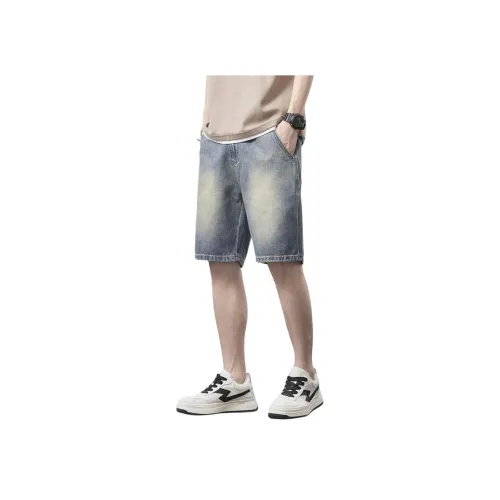 GEOREFOOL 2008 Винтажные синие мужские джинсовые шорты