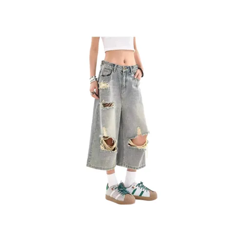 Fakeyoung Синие унисекс джинсовые шорты