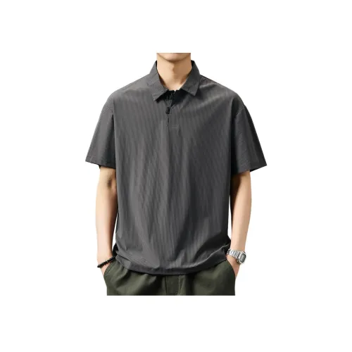 GUISE Поло Унисекс Темно-Серый