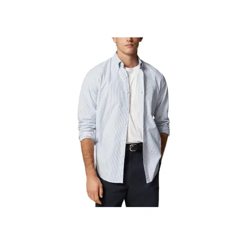 J.Crew Синий с Белым Lettering Мужские Рубашки