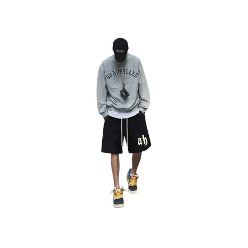 RAP PANDA Черные Унисекс Повседневные шорты