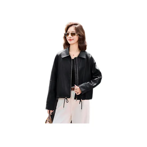 Pure Shimane кожаная куртка для женщин