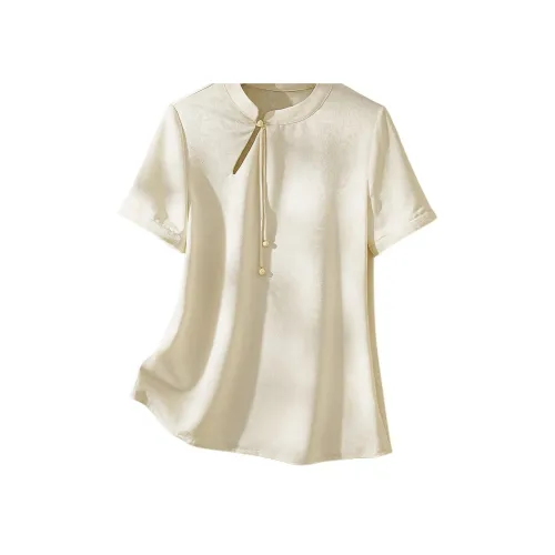 IHIMI SS24 Рубашка Женская Светлый Бежевый