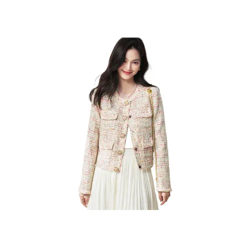 DKRVT Розовый Цветочный Упаковка Женские Куртки