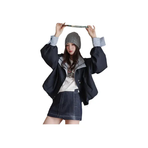 MUCCHIC Темно-синие женские куртки