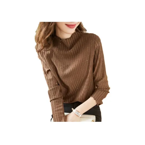 Mo Han Yi Mei Трикотаж Женский Кофейный