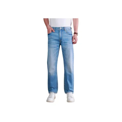 DANIUCHUANSHUO Светло-синие мужские джинсы