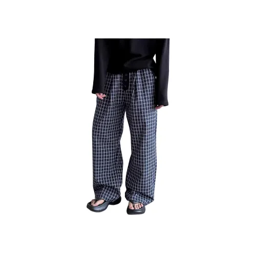 WOKXSS Клетчатые Унисекс Повседневные Брюки