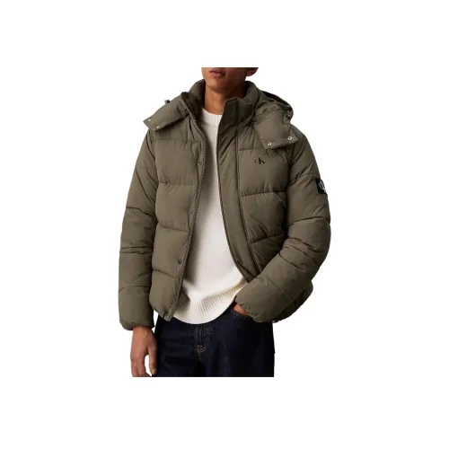 CALVIN KLEIN Хлопковый пуховик европейская версия мужской хаки зеленый