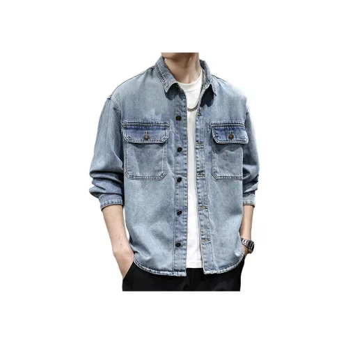 MR.MUDI Синий Унисекс Джинсовые куртки