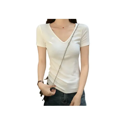 Lan Miao 1788 Белый Женские T-рубашки