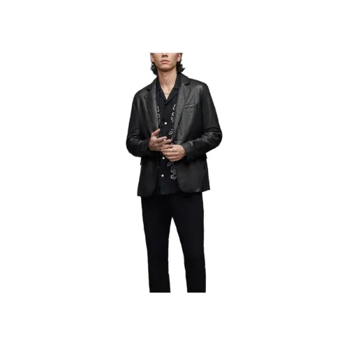 ALLSAINTS Черные Мужские Кожаные Куртки