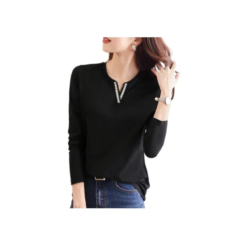 Mo Han Yi Mei T Рубашка Женская Черная