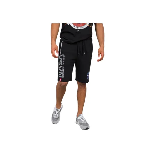 Alpha Industries Повседневные шорты Мужские Черные