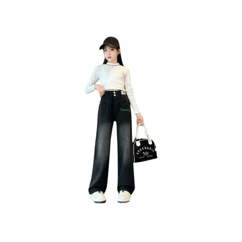 HANSUYI Черные Джинсы для школьного возраста