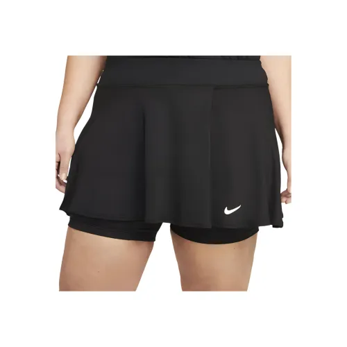 nike Court Dri Fit Victory Повседневные Юбки Женские Черный Белый
