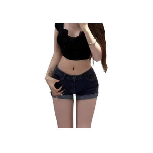 AN Синий Женские Джинсовые Шорты