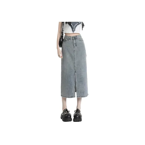 ACHIEVE ACHV Denim Long Skirt Women's