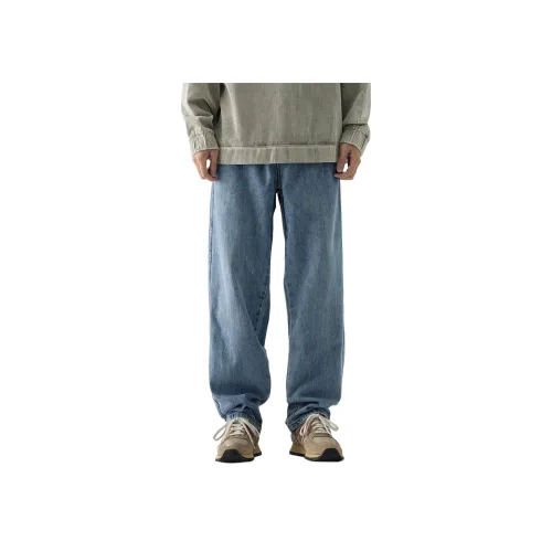 SONGS ALONG Джинсы Мужские Охлаждающий Эффект Синий