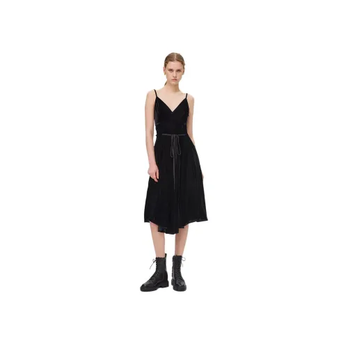 FABRIQUE Черный Женские Слип-платья