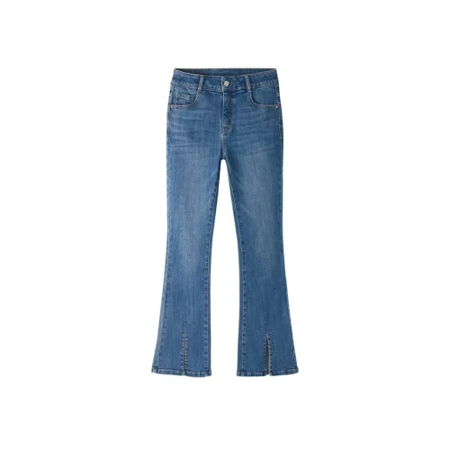 Pit Джинсы Женские Средний Джинсовый Синий