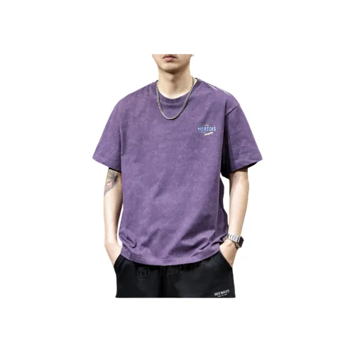 MR.MUDI Фиолетовая унисекс футболка