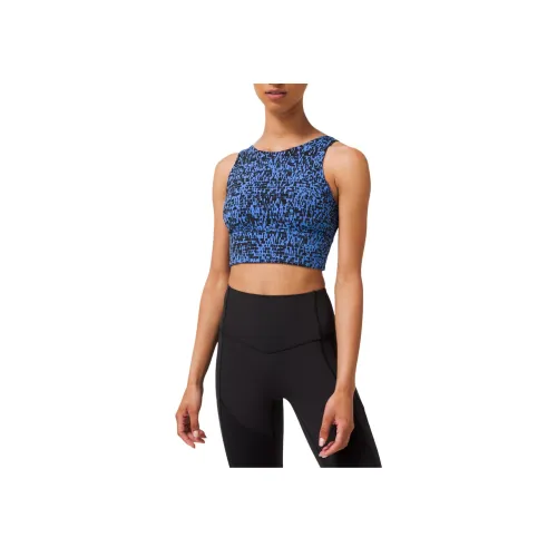 lululemon Stronger AS one Спортивное белье Женское Синий Черный Пятно