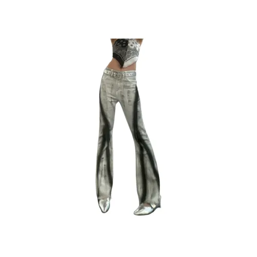 YGHOME OFFICIAL Белый Унисекс Джинсы