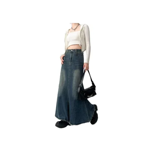 Concubine Zhu Denim Long Skirt Women's