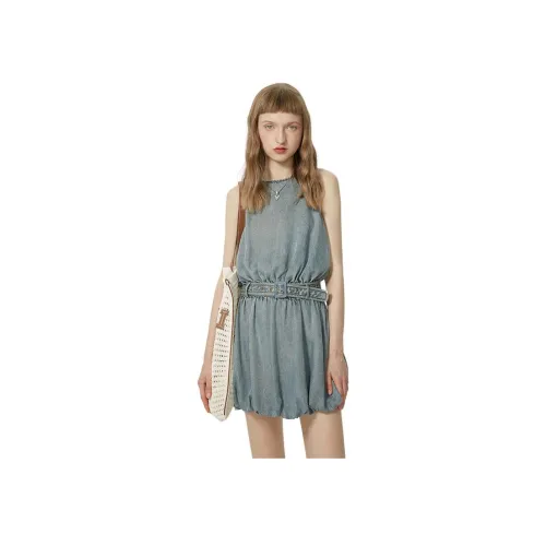 AIVEI Blue Женские Платья без рукавов