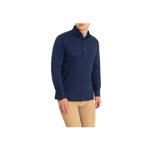 BRUNELLO CUCINELLI Blue Men's Polo