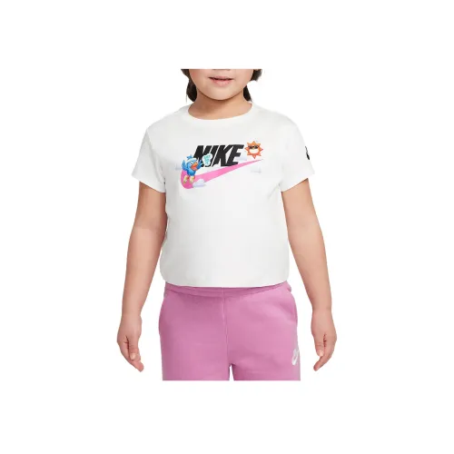 NIKE Парусный белый Детские дошкольные футболки T
