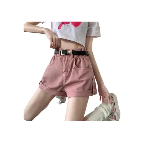 PVJ Джинсовые шорты Женские MX3069 Грязно-розовый