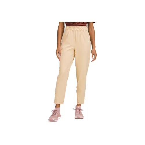 lululemon Эластичные Повседневные Штаны Женские Bubble Light Apricot