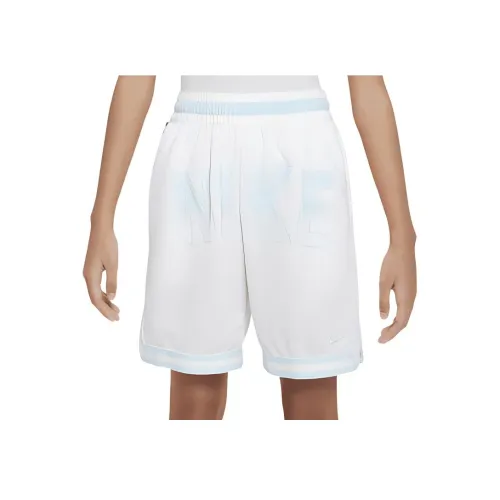 nike Dri Fit Sport Культура OF Баскетбольные шорты Подростки Белый Ледниково-голубой