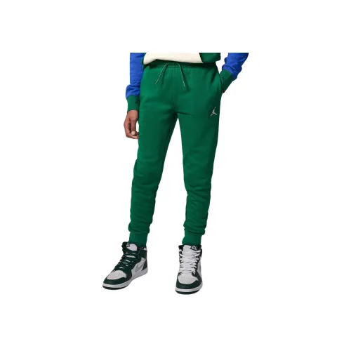Подростки Jordan Вязаные Тренировочные Штаны MJ Brooklyn Fleece Essentials Сосновый Зеленый