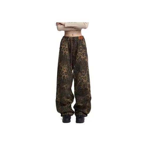 7 SEVFUN Леопардовый принт Женские Джинсы