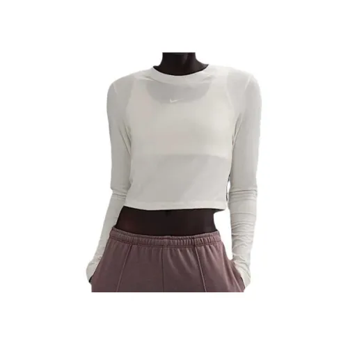 nike Sportswear Swoosh Обычный T Рубашка Женские Парус