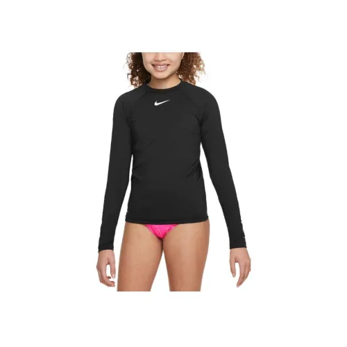 Nike Детский купальник Черный Белый Подростки