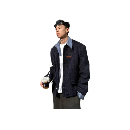 GDRG Синий Унисекс Куртки