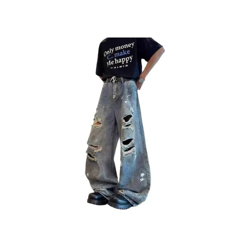 GEOGRE ALEX Синие Унисекс Джинсы