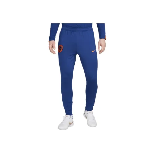 Nike Netherlands Strike Мужской Nike Dri Fit Football KNIT Брюки Повседневные брюки Мужской Темно-королевский синий