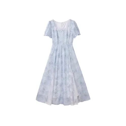 AFGGD Короткий рукав Платье Женское