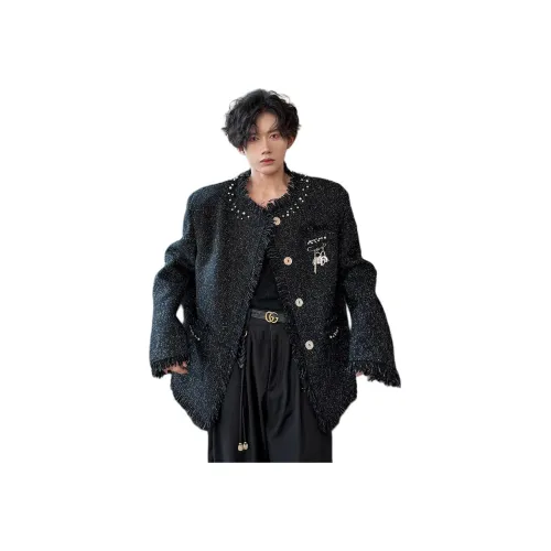 GY.VG Черное Унисекс Пальто