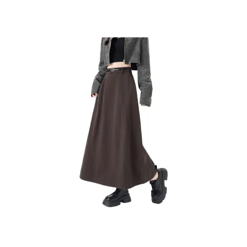 LANGQING Повседневный Длинный Юбка Женские