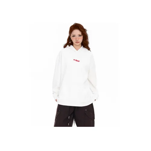 Garbege Белый Толстовка Женские Толстовки