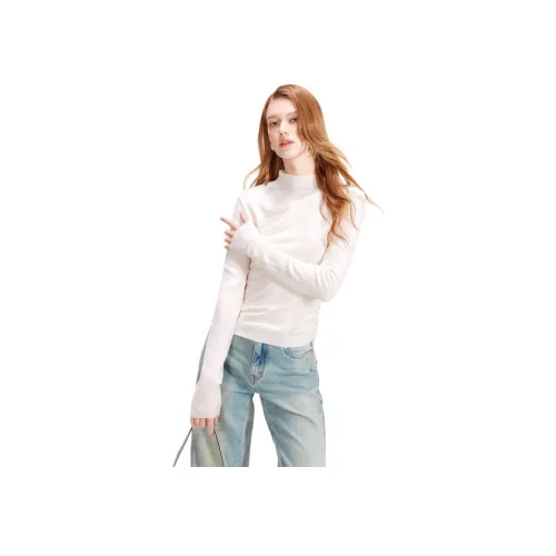 Cocoon Экрю Женские Свитеры