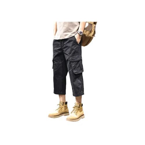 LUJIEBANG Мужские карго шорты черного цвета