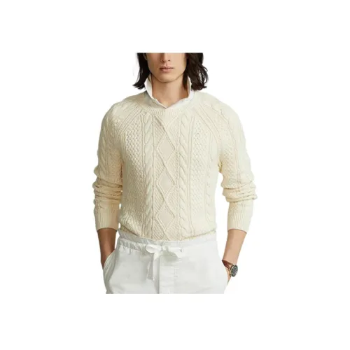 Polo Ralph Lauren Кремовый Белый Мужские Свитера